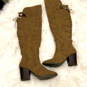 Tan Brown Over the knee Boots…. Never worn  Size 10